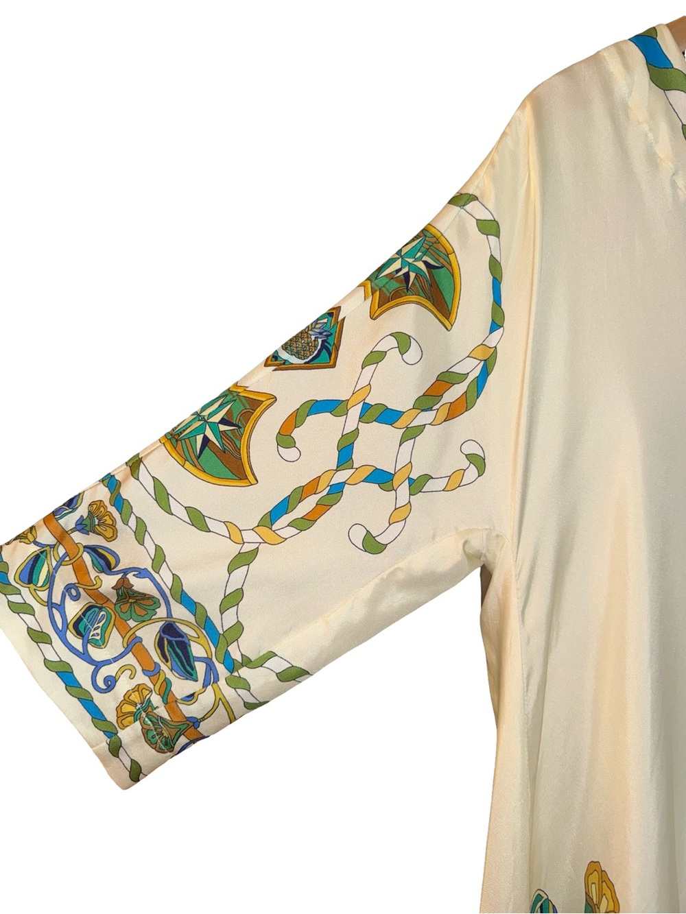 La Double J MuuMuu Dress Borboni Placed Bianco S - Picture 7 of 11